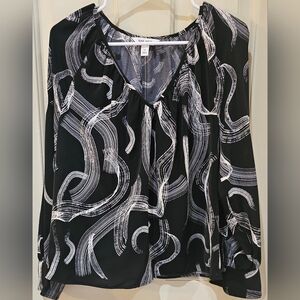 Black and White Women's Top